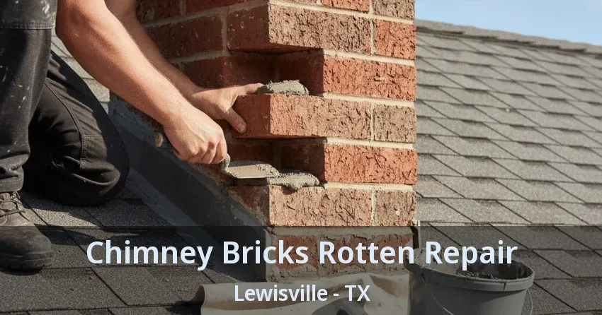 Chimney Bricks Rotten Repair Lewisville - TX
